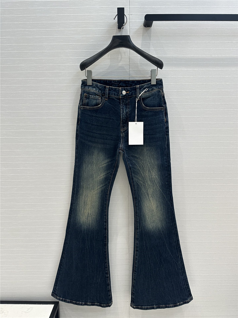 acne studios flared maxi jeans