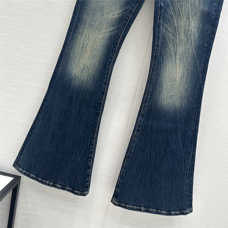 acne studios flared maxi jeans
