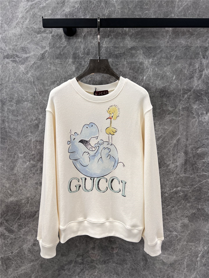Gvc*1 cartoon cotton sweatshirt ivory