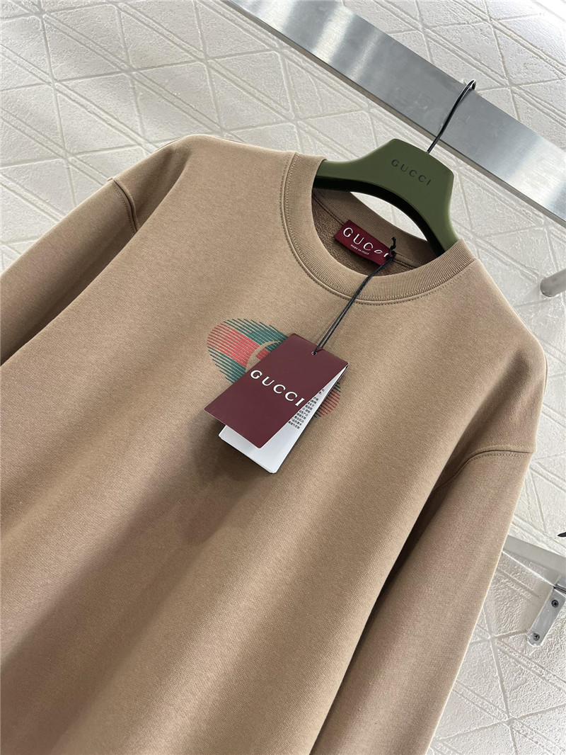 Gvc*1 cotton jersey sweatshirt camel