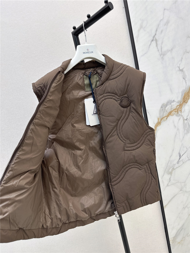 Moncler Brown Druzy Down Vest