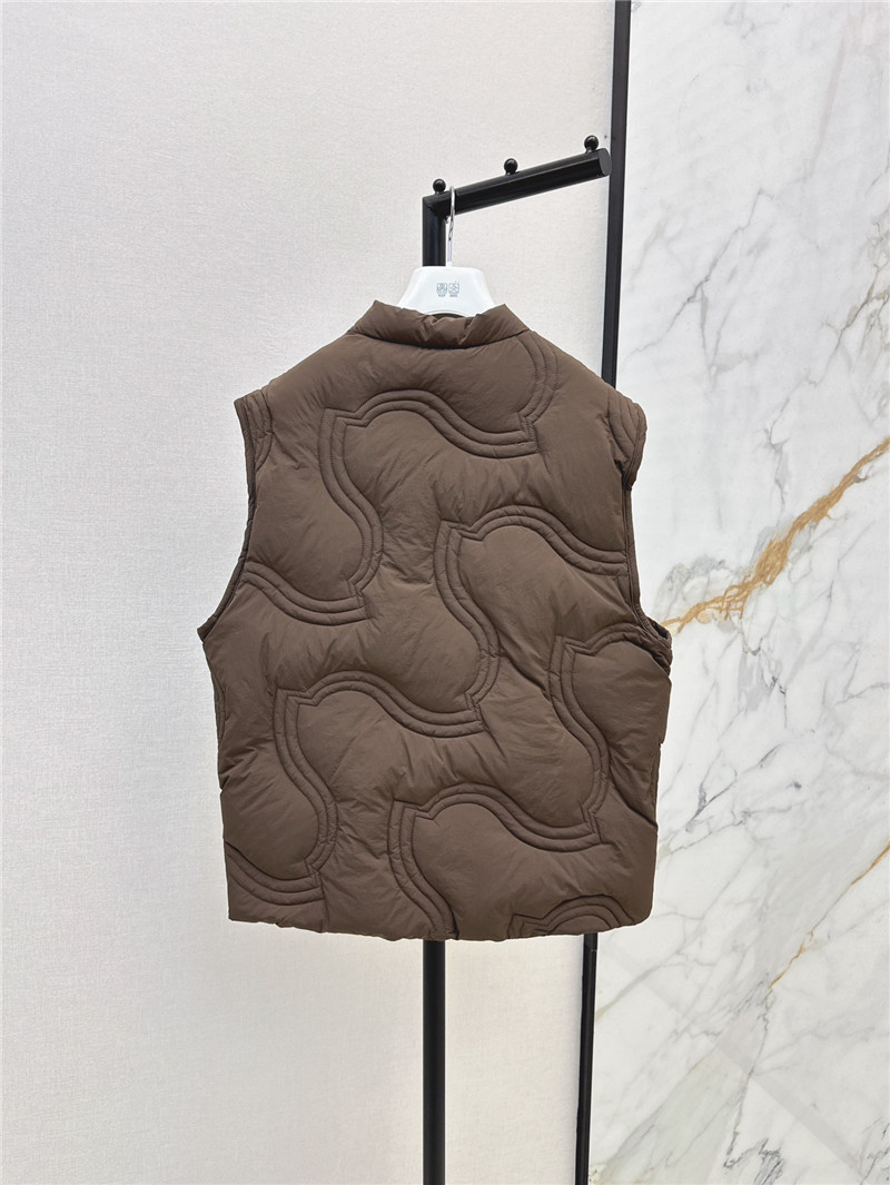 Moncler Brown Druzy Down Vest