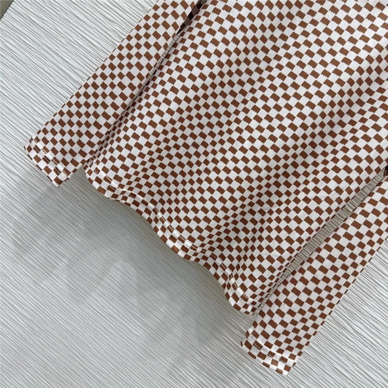 l0vis Vvtt0n lv checkerboard top