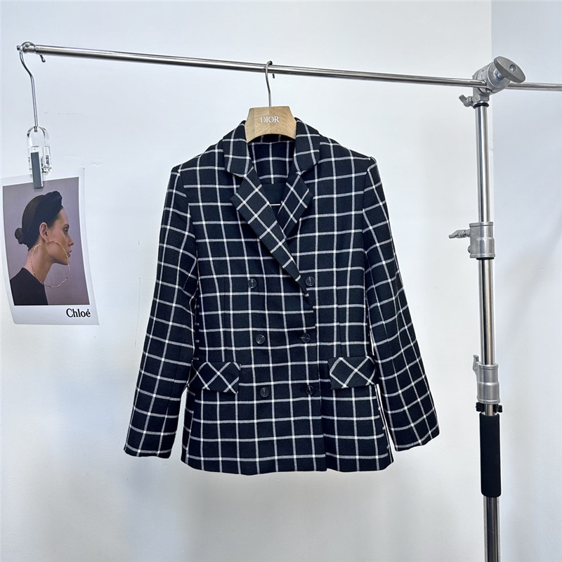 D10r plaid suit jacket