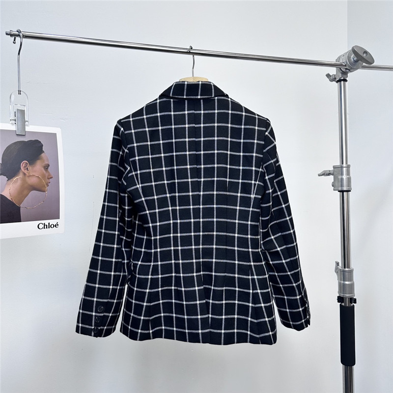 D10r plaid suit jacket