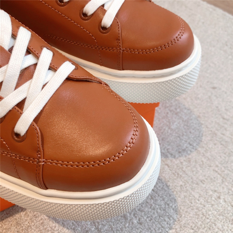 H**me5 leather lace-up sneakers