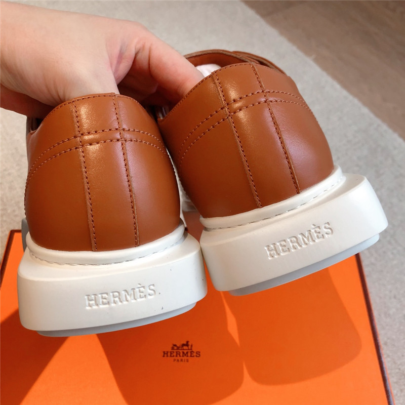 H**me5 leather lace-up sneakers