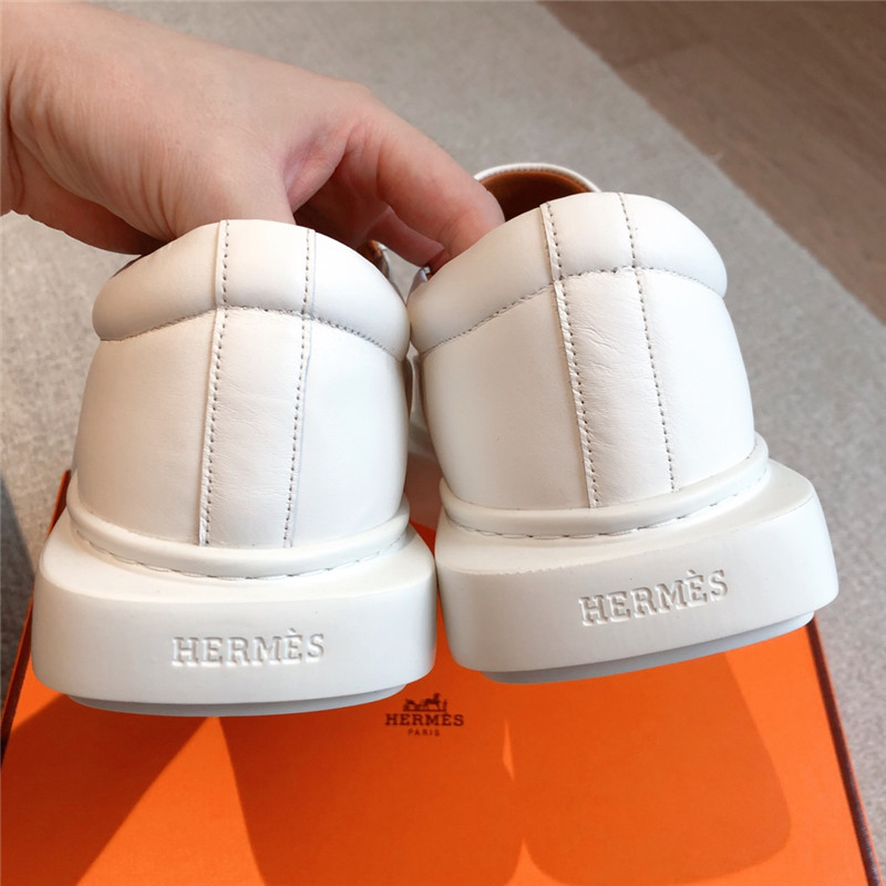 H**me5 white slip-on sneaker
