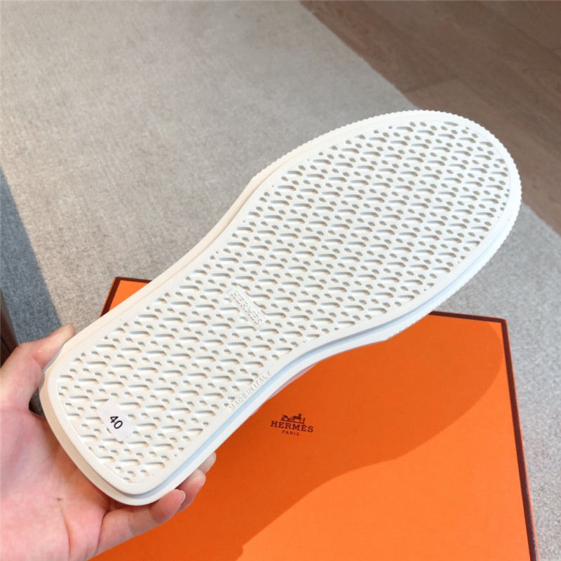 H**me5 white slip-on sneaker