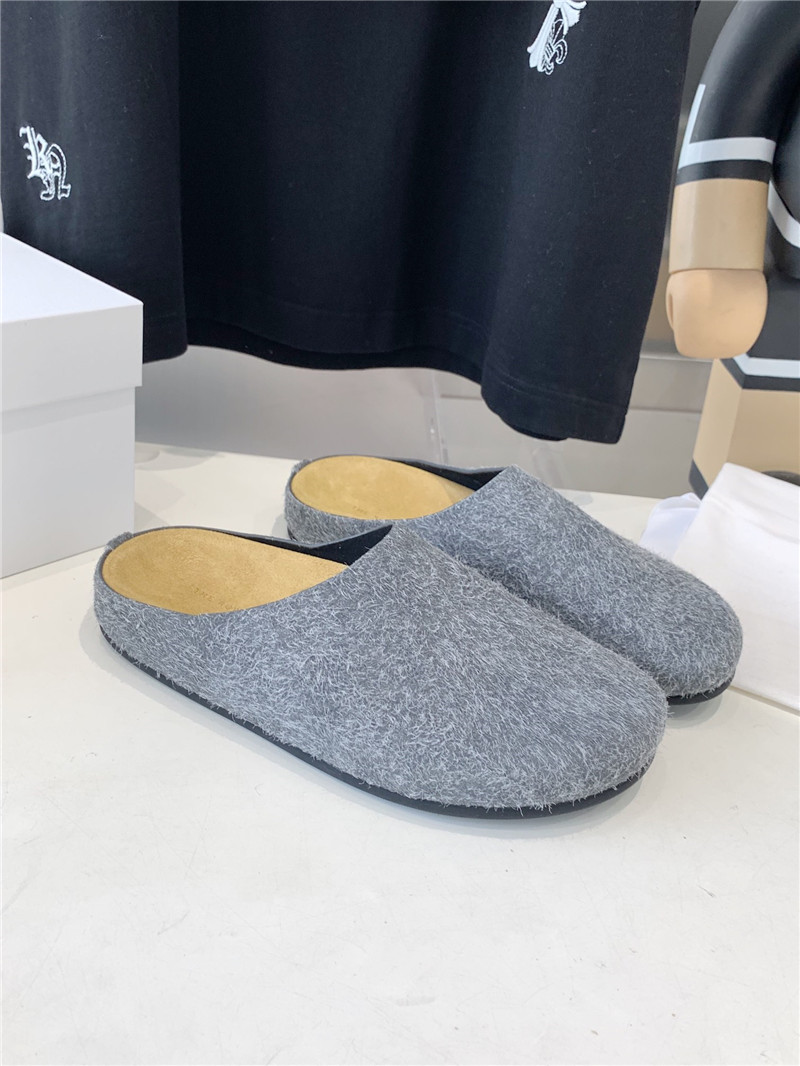 The R0w tassel flat loafers grey in brush suede