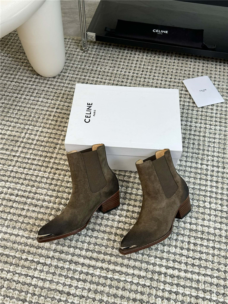 Ce1i*e western suede boot for women