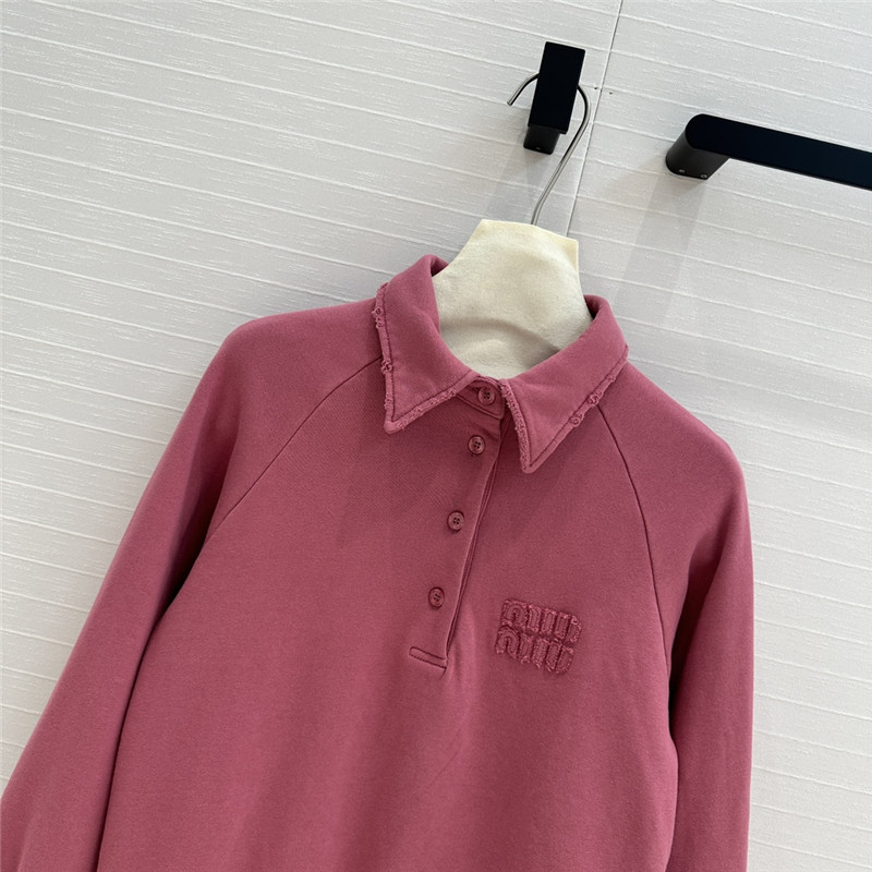 M1um1u sweatshirt + shorts set