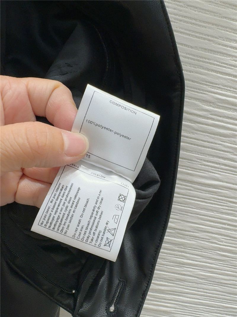 Ch**el leather trousers