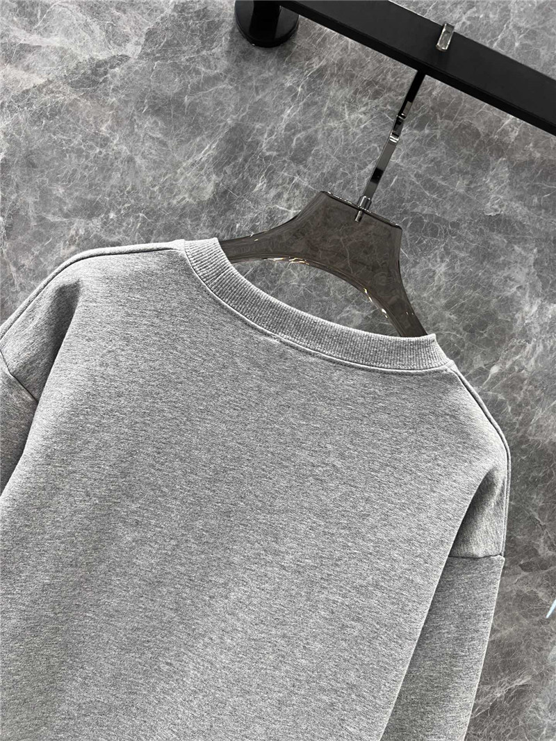 Ce1i*e logo cotton jersey sweatshirt grey