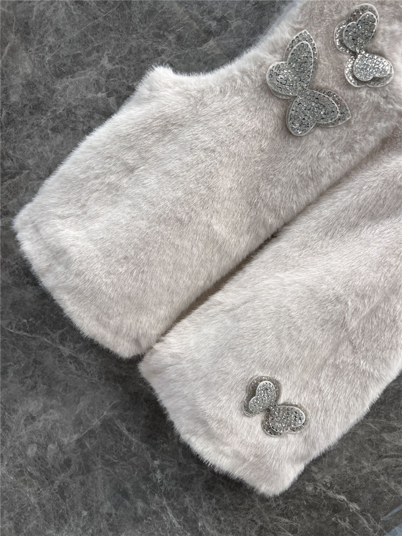 Va1e*ntin0 shearling vest jacket