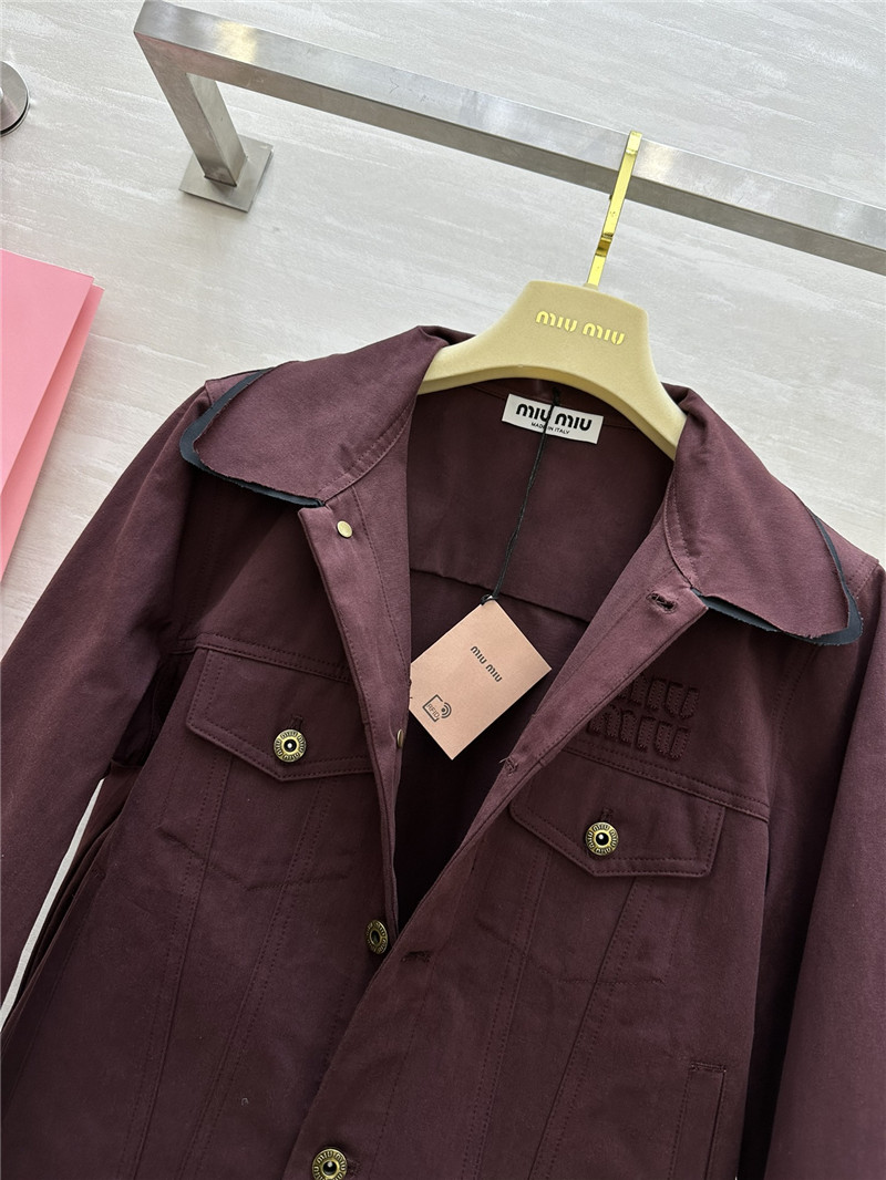 M1um1u denim jacket