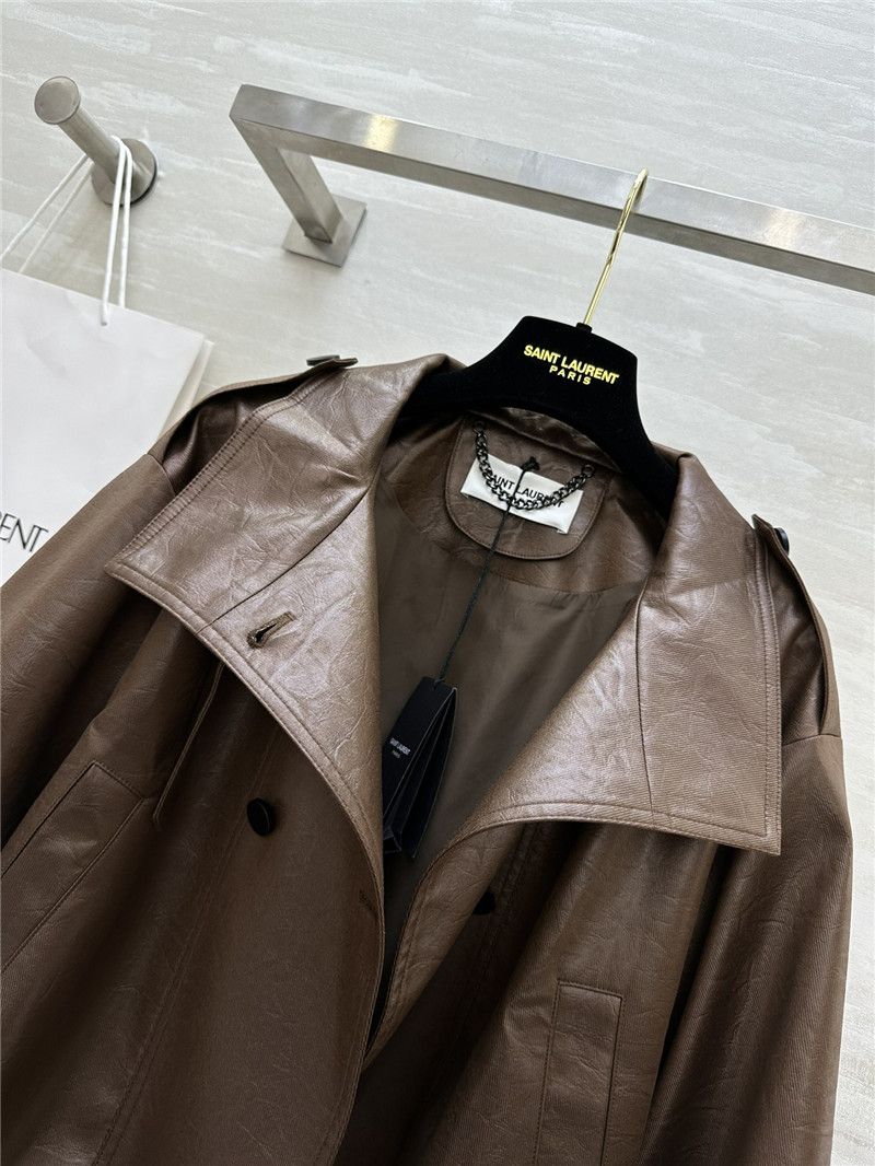 Y51 pleated trench coat
