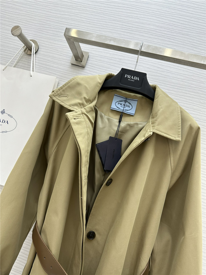 Pra*a long trench coat
