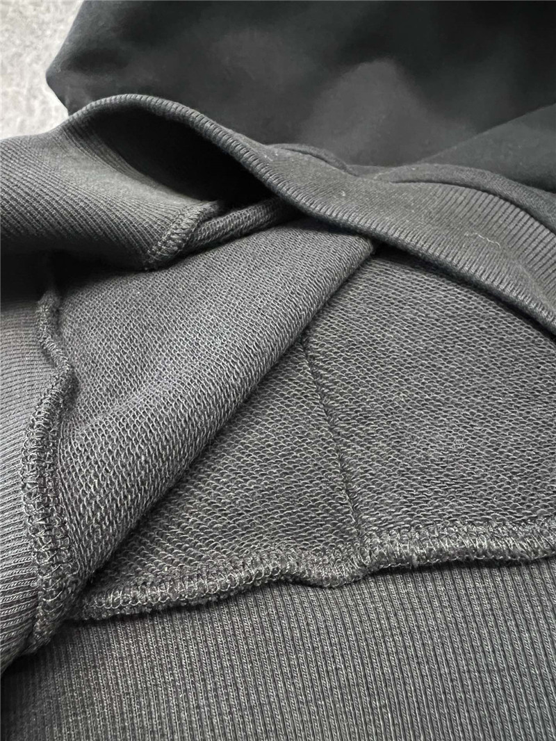 Ce1i*e loose cotton fleece hoodie in black
