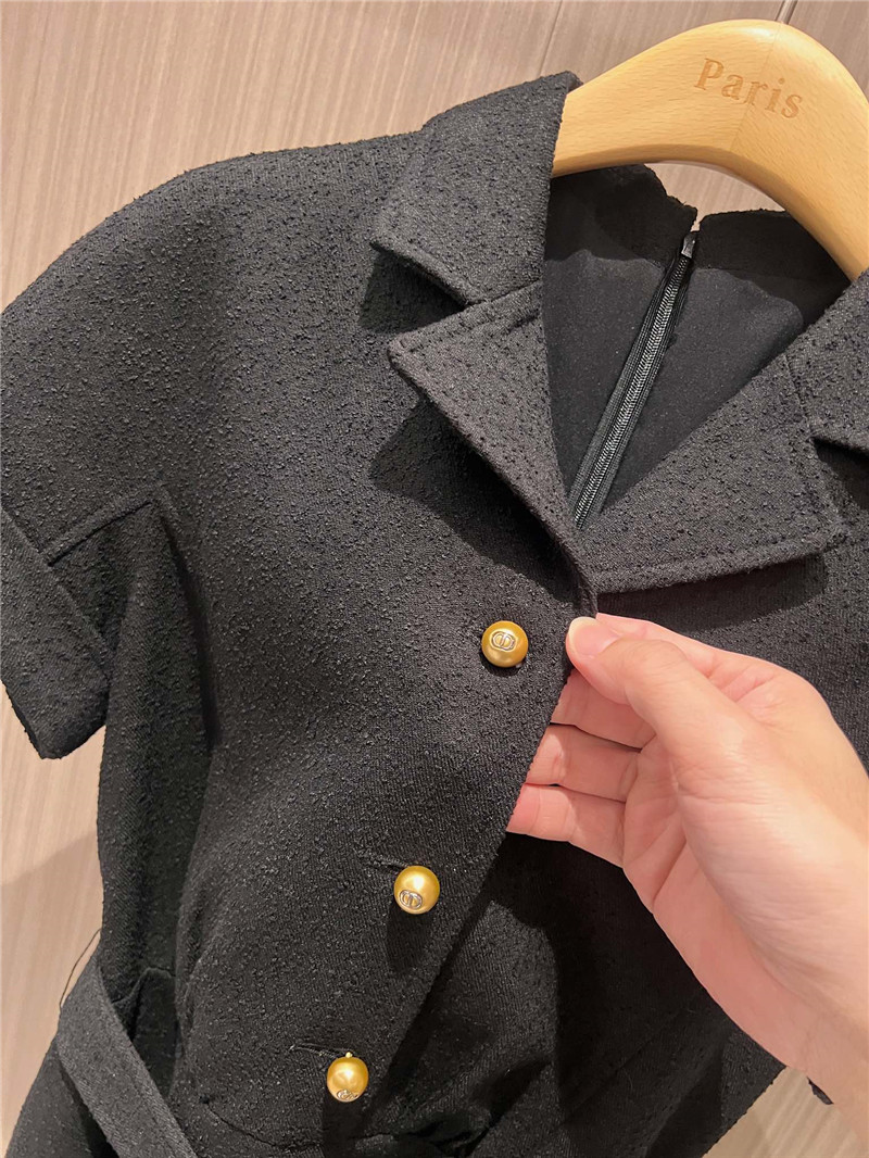 D10r rolled sleeve dress