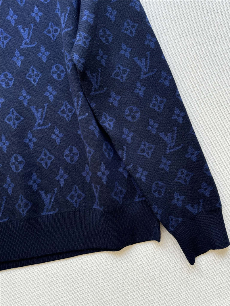 LV Monogram Crewneck Sweater Navy