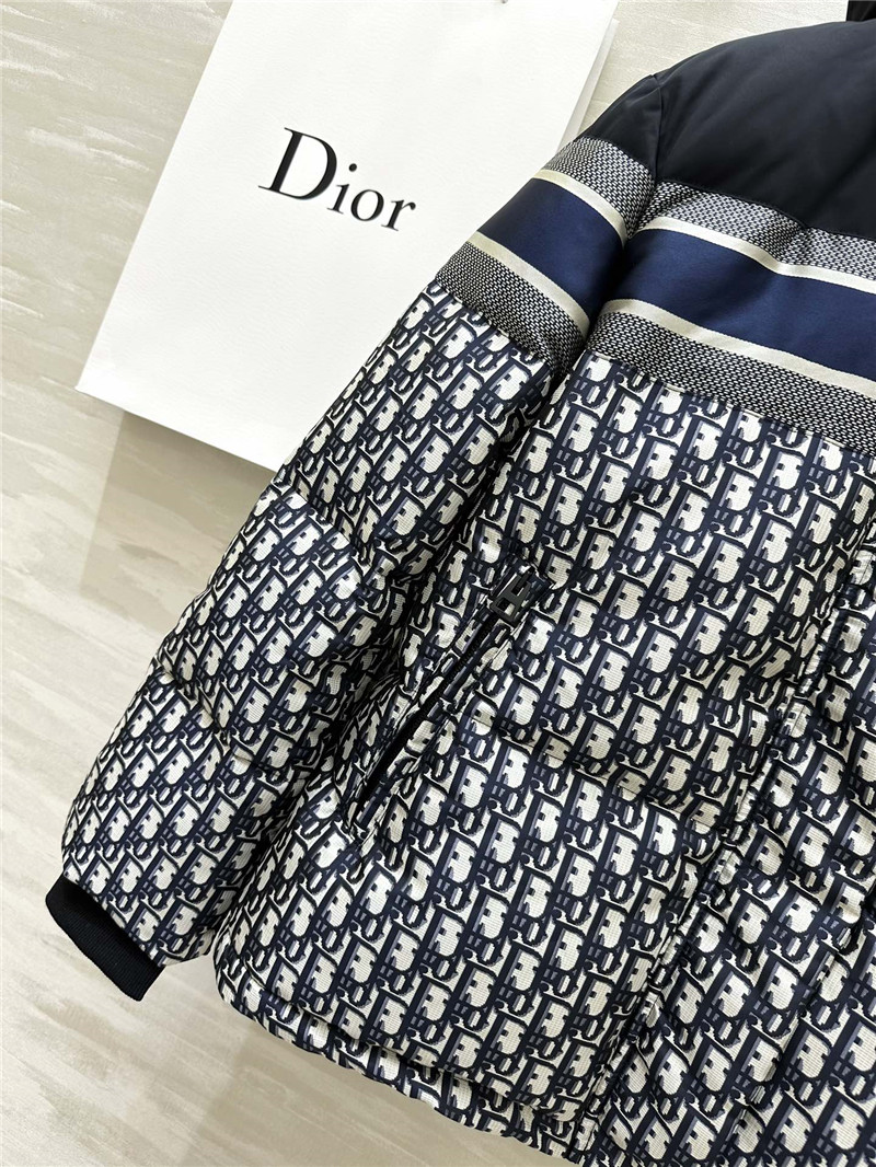 D10r monogram hooded down jacket