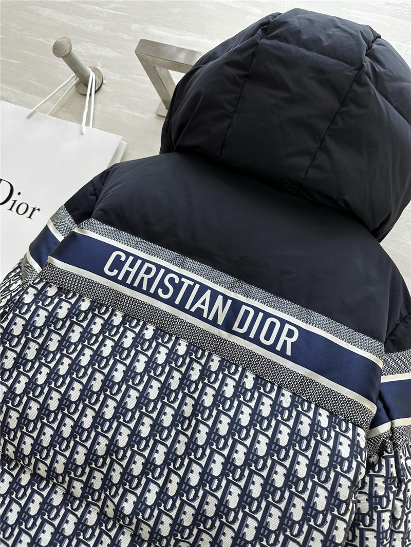 D10r monogram hooded down jacket