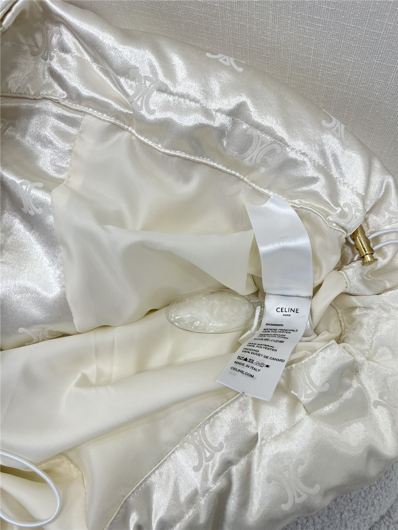 Ce1i*e flocked satin down jacket