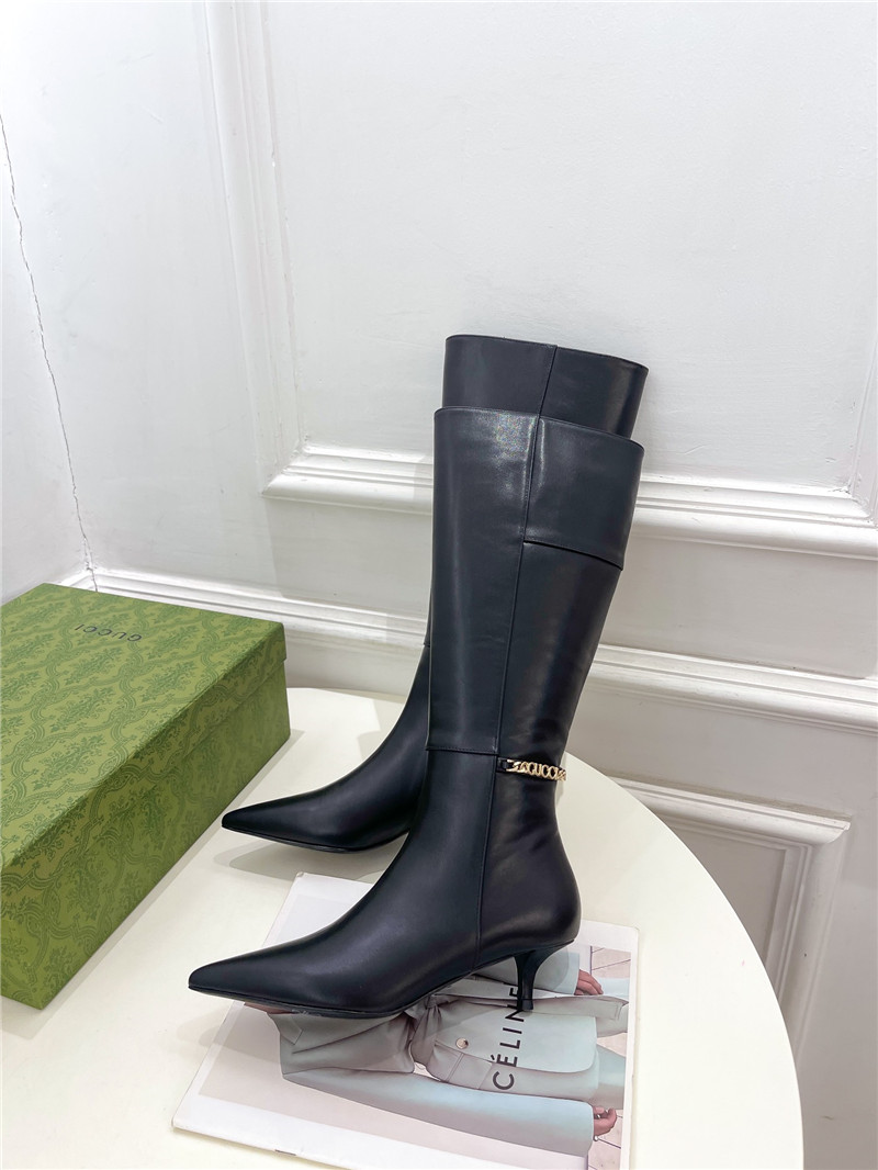 Gvc*1 signoria leather knee-high boots