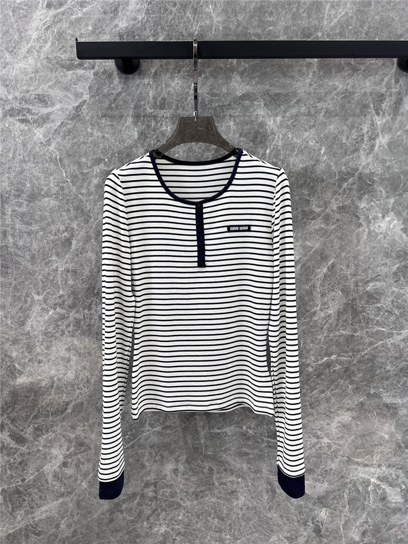 M1um1u long sleeve bottoming t-shirt