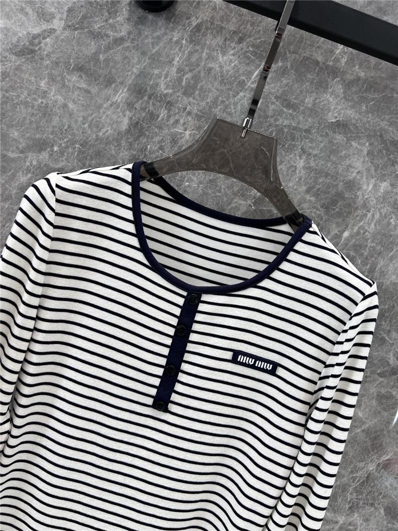 M1um1u long sleeve bottoming t-shirt