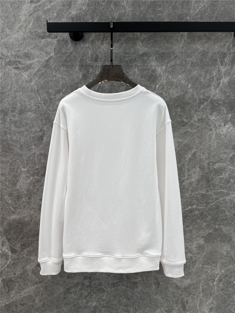 Va1e*ntin0 logo cotton sweatshirt in white