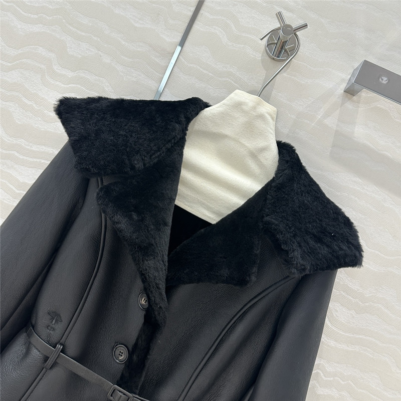 D10r sheepskin fur coat