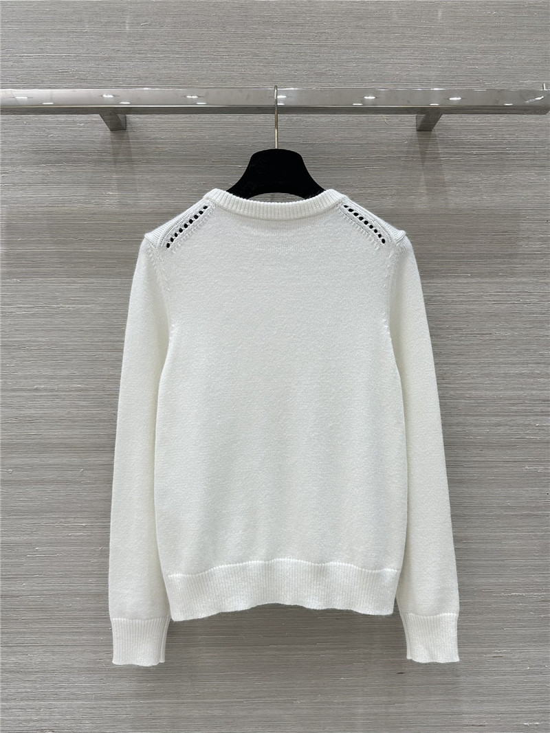 Ce1i*e triomphe wool sweater in white