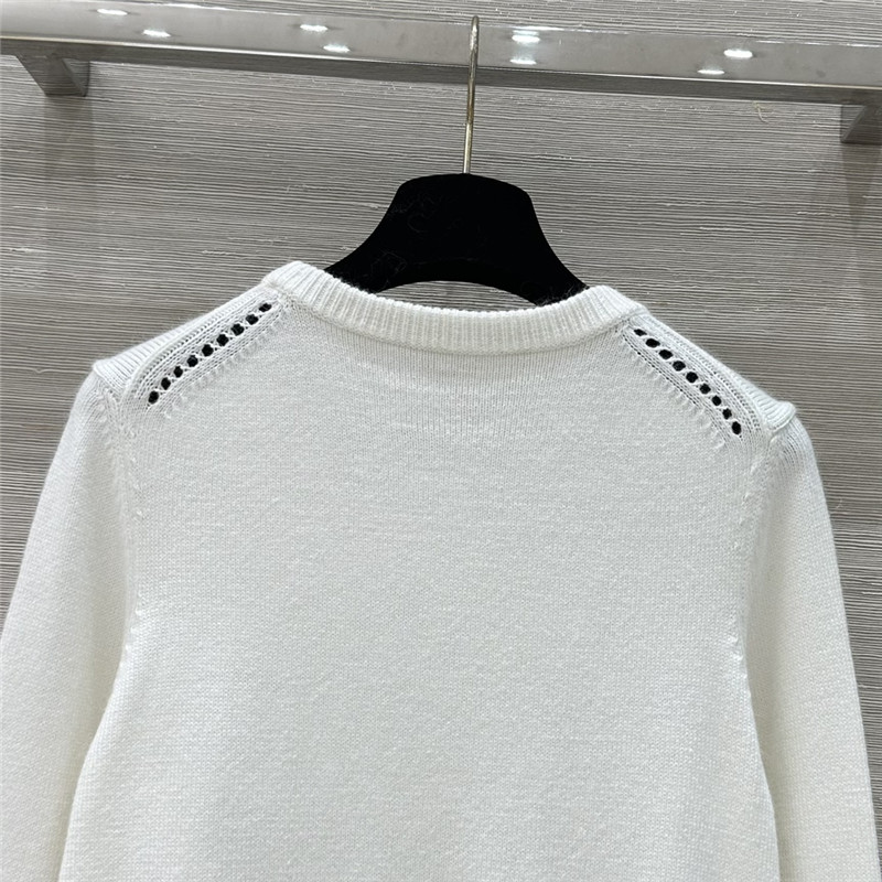 Ce1i*e triomphe wool sweater in white