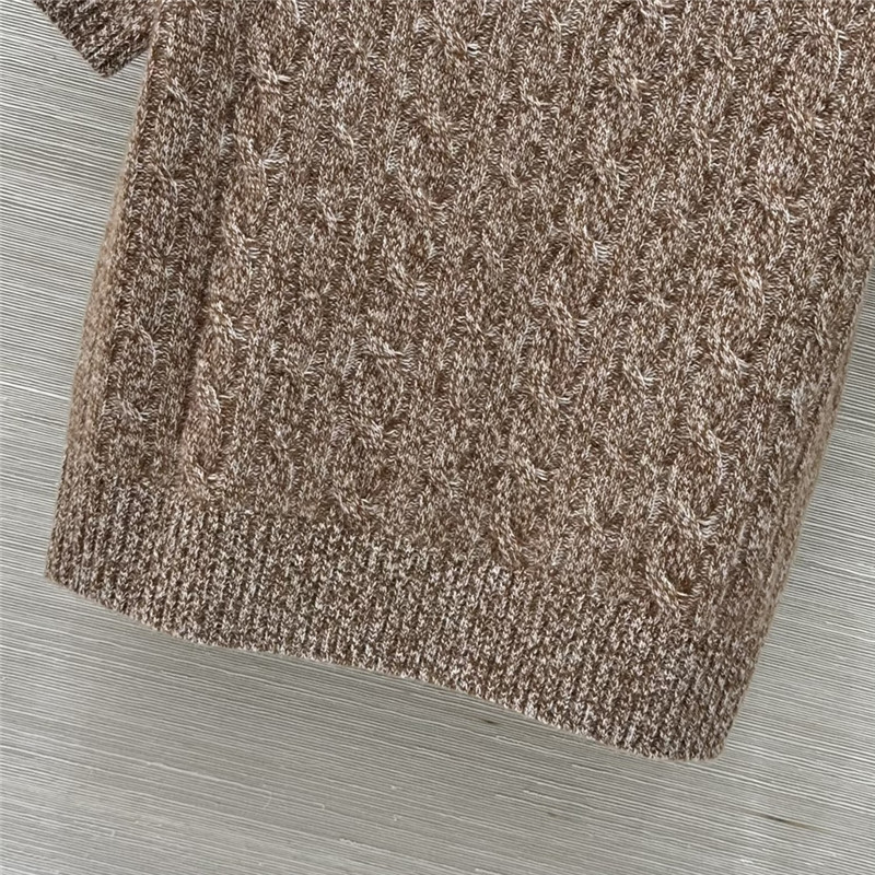 L0r0 P1ana trech**elia short-sleeve sweater in brown
