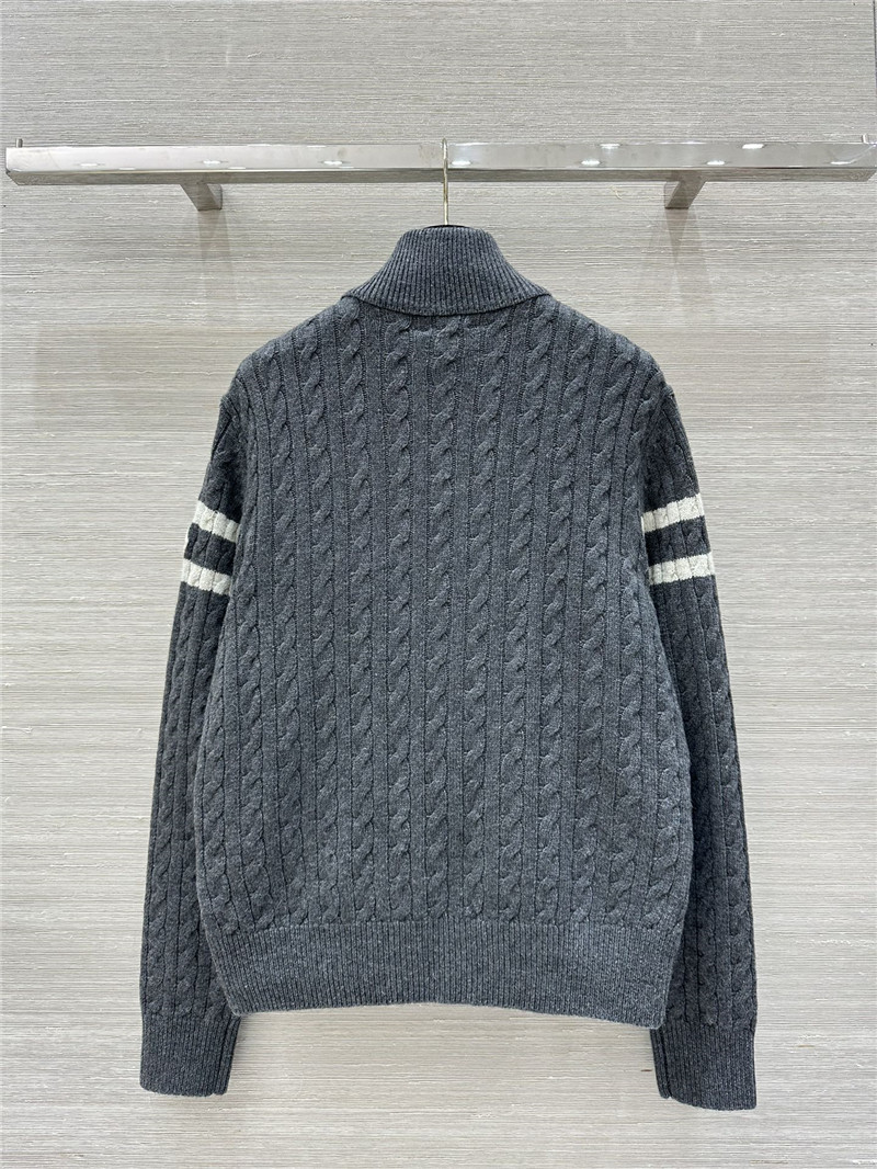 Moncler knitted patchwork down jacket