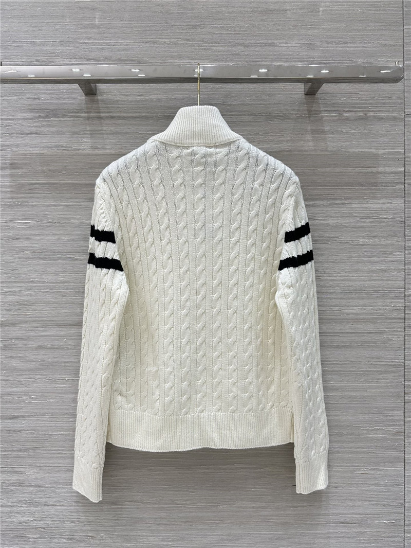 Moncler knitted patchwork down jacket
