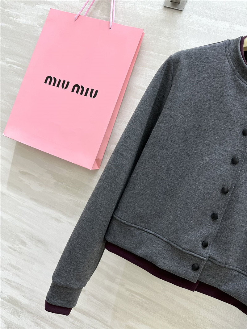 M1um1u fake two piece cardigan coat