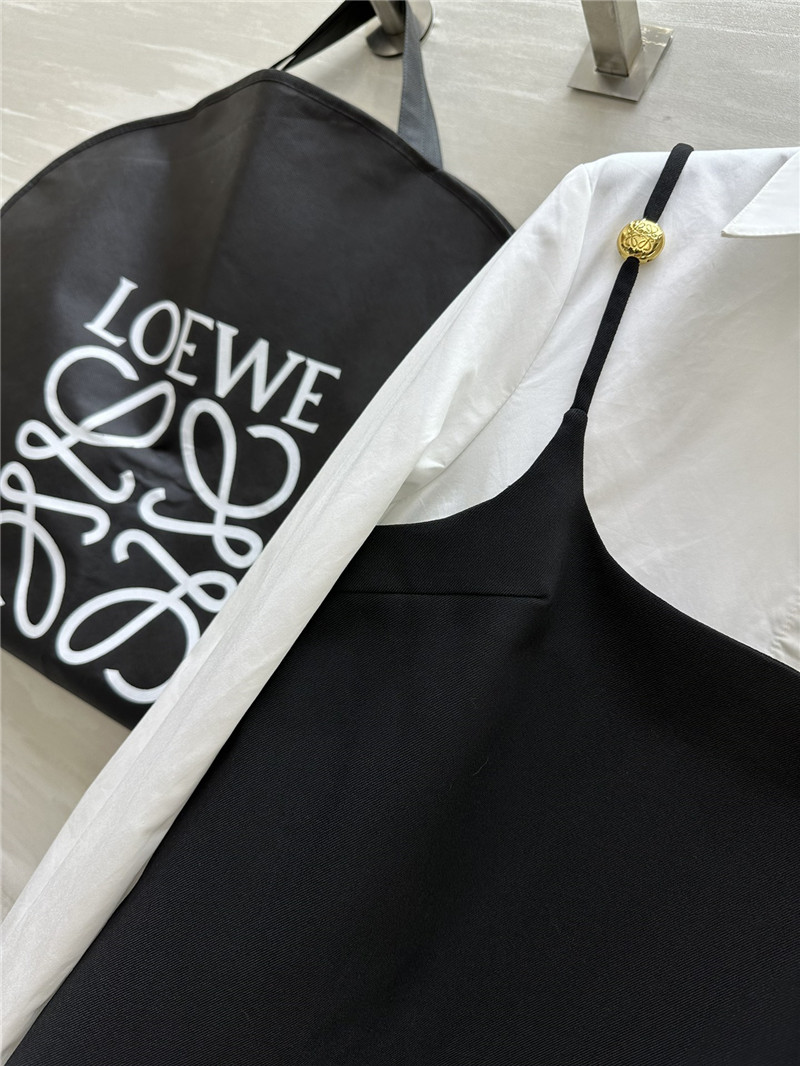 L0ew* fake two piece dress