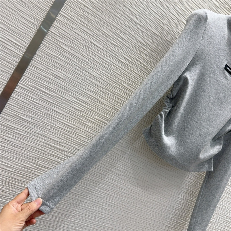 M1um1u long sleeve bottoming shirt