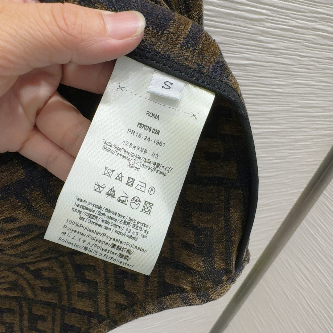 F**di jacquard lined jacket
