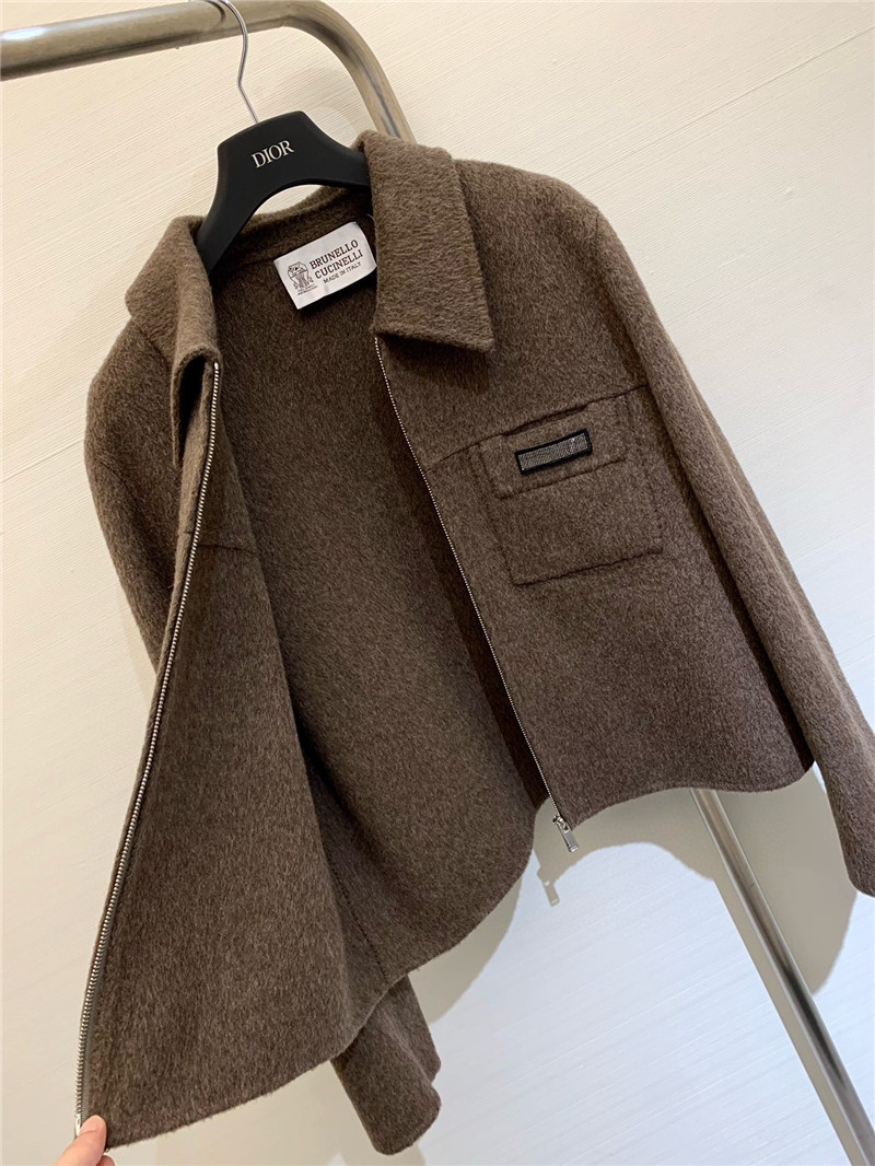 BC lapel wool coat