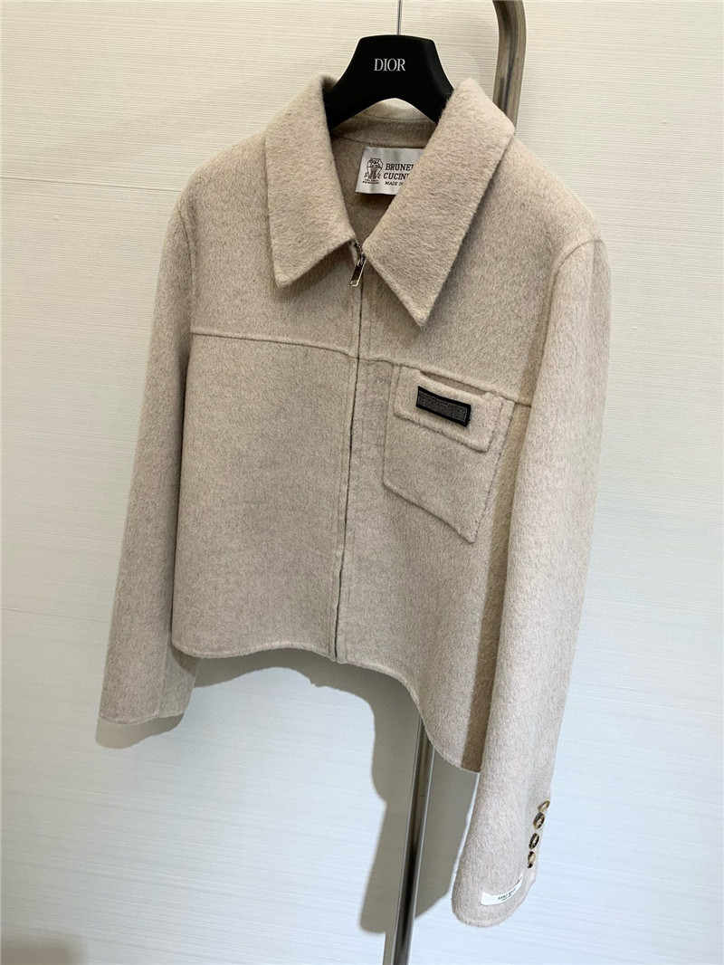 BC lapel wool coat