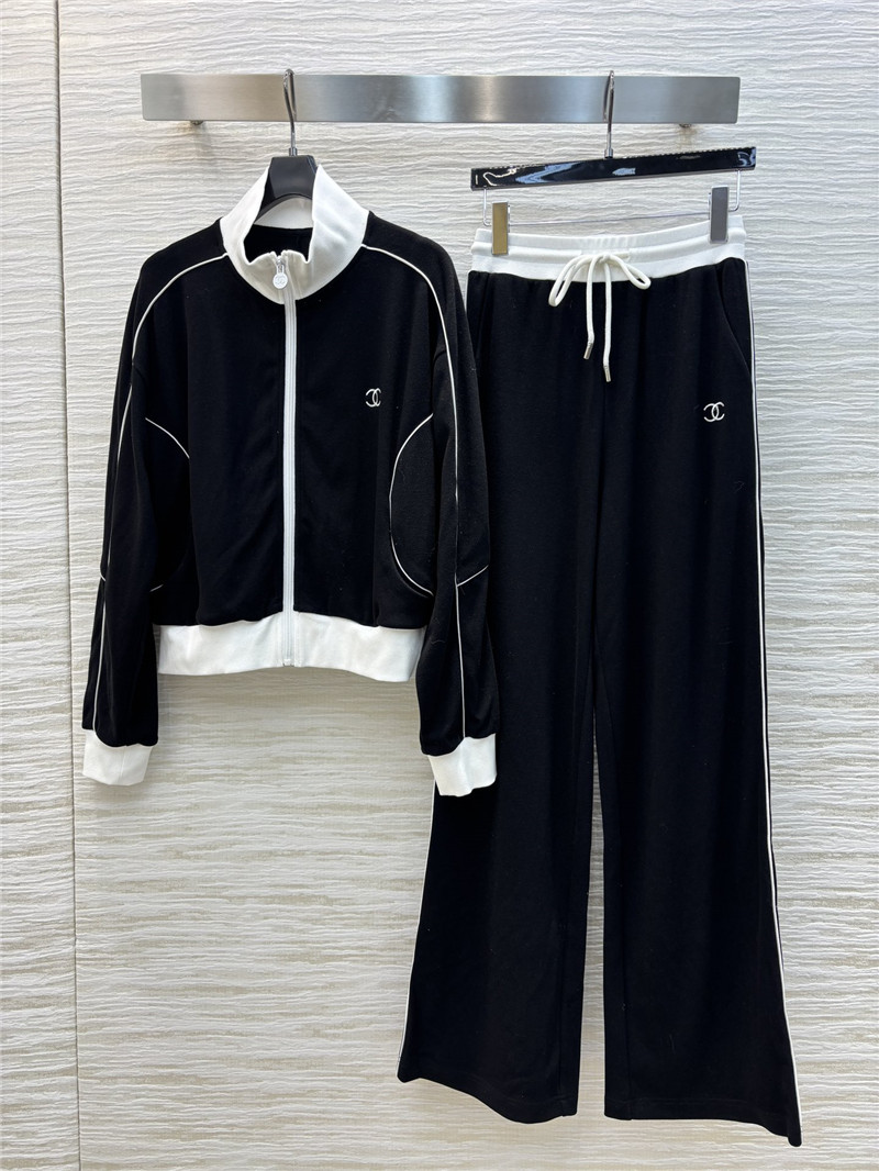 Ch**el stand collar casual suit