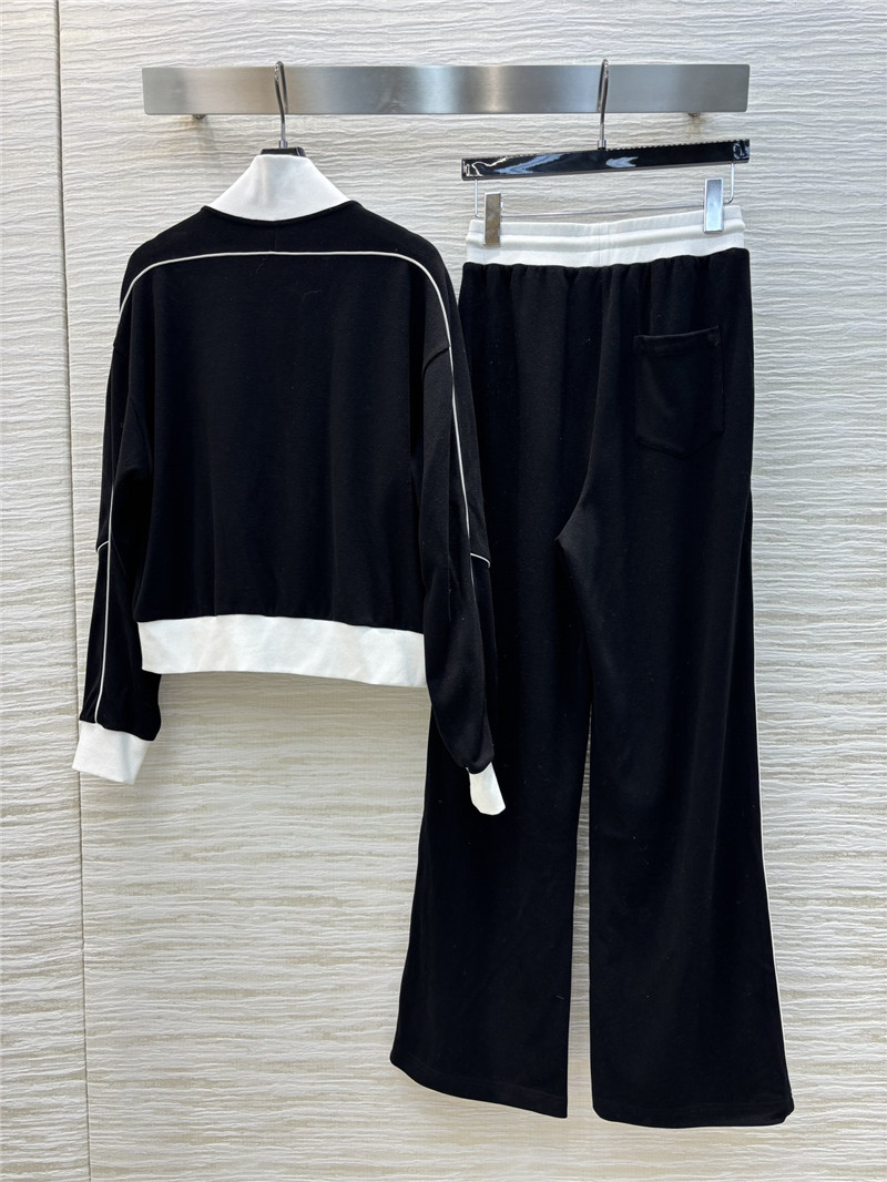 Ch**el stand collar casual suit