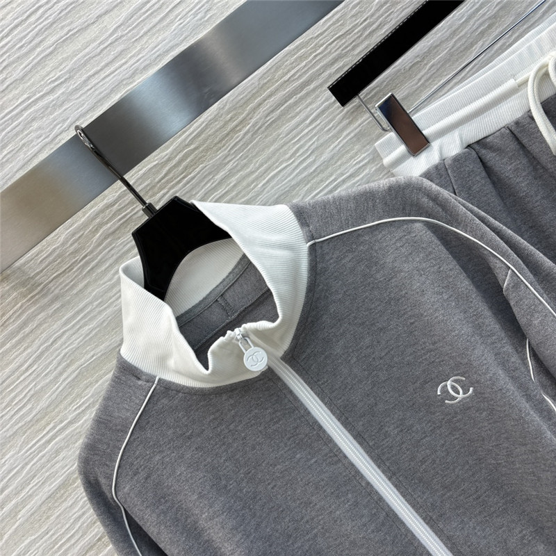 Ch**el stand collar casual suit