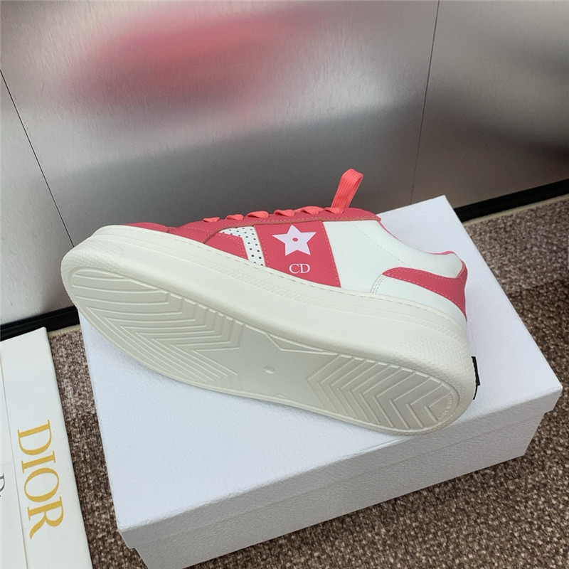 D10r star red lace-up platform sneakers