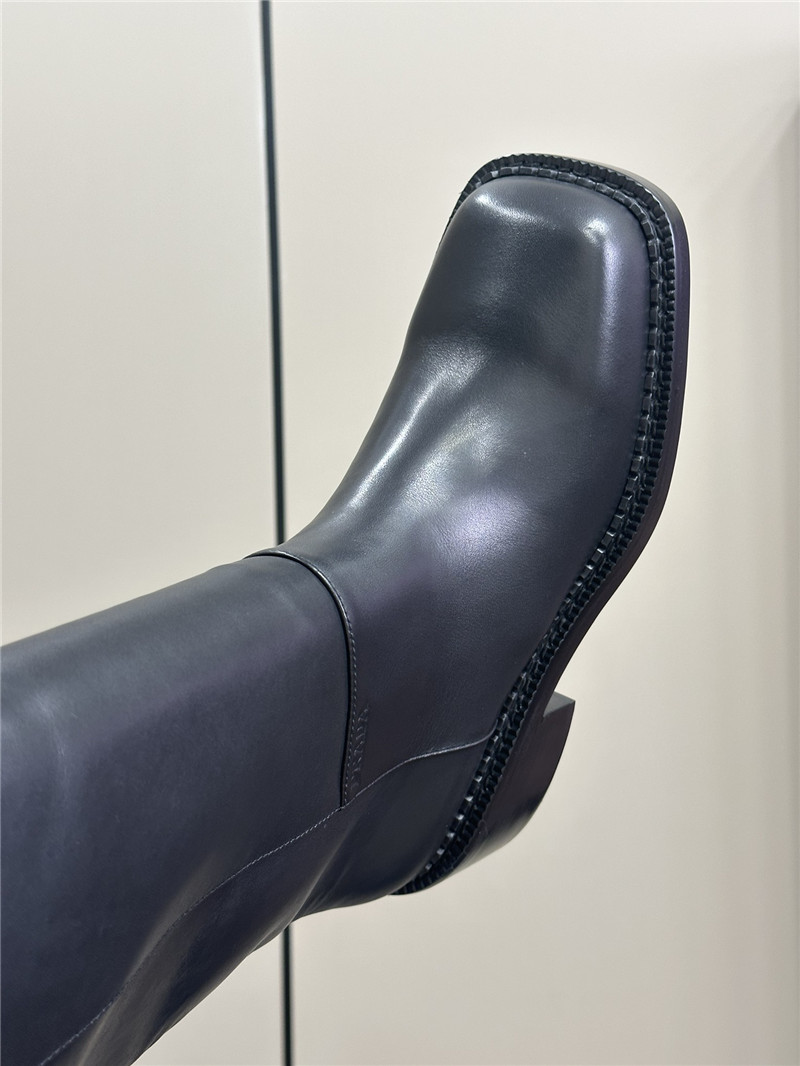 Pra*a leather knee-high boots