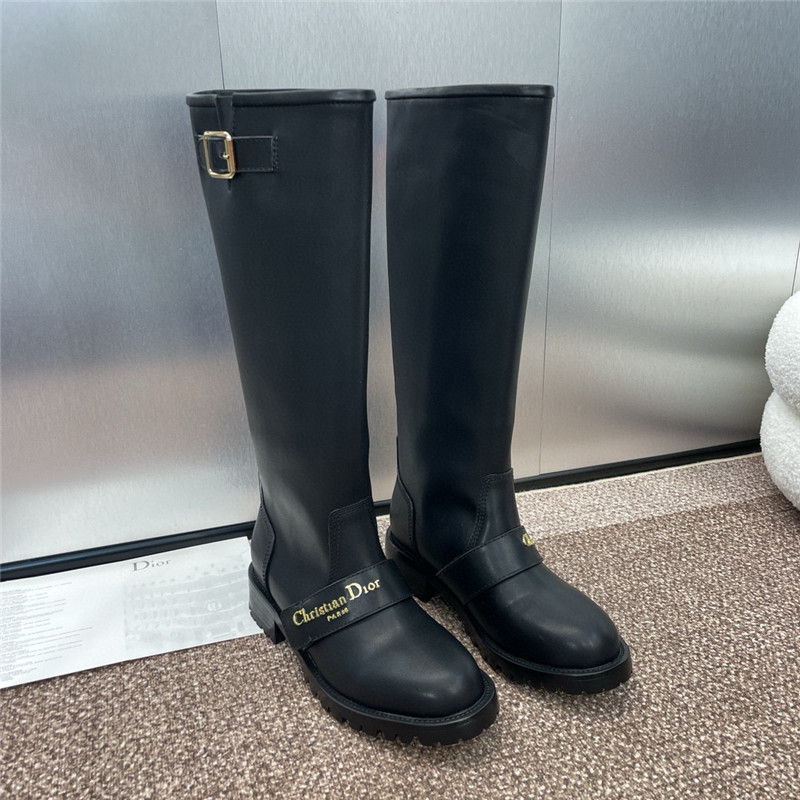 D10r d-quest boot black calfskin